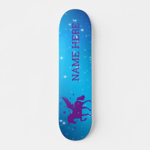 Skate Personalize seu próprio Unicórnio mágico colorido