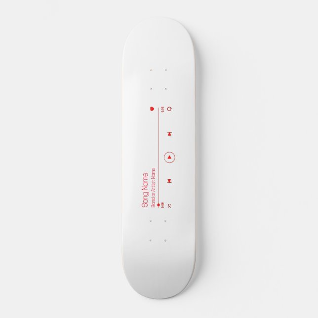 Skate Personalize Sua Música Favorita (Frente)