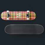 Skate Personalized Vintage Tartan Plaid Print<br><div class="desc">Personalized Vintage Tartan Plaid Print</div>