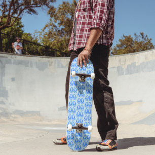 Skate Pés de Coelho Azul Bonito Bebê Menino Padrão Pásco