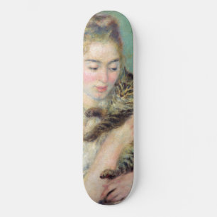 Skate Pierre-Auguste Renoir - Mulher com um Gato