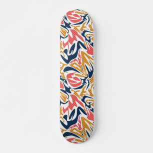 Skate Pincel moderno abstrato sem soldadura trava multic