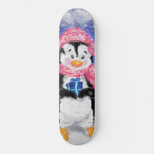 Skate Pinguim Feliz - Natal