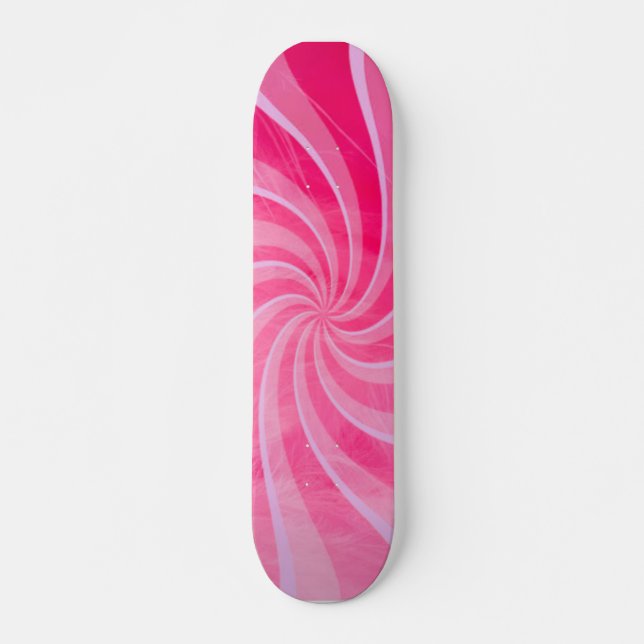 Skate Pink Retro Swirls (Frente)