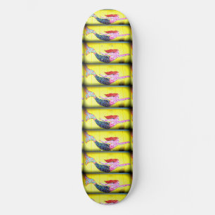 Skate Pink underwater mosaic mermaids swimming