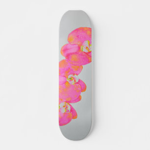 Skate Pintagem de cor d'água rosa