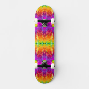 Skate Pintura abstrato, colorido, branca