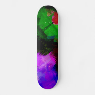 Skate Pintura aquarela abstrata 2