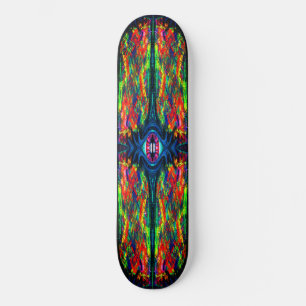 Skate Pintura com torção de olhos e trippy
