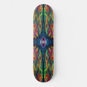 Skate Pintura com torção de olhos e trippy