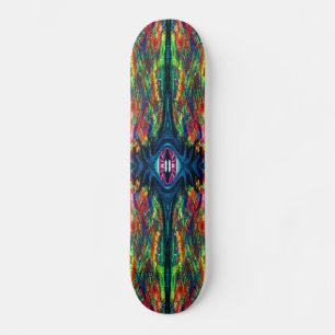 Skate Pintura com torção de olhos e trippy