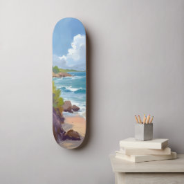 Skate Pintura da Baía da Praia do Cabo Cod Oceano