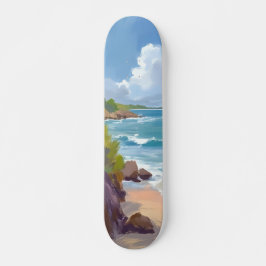 Skate Pintura da Baía da Praia do Cabo Cod Oceano