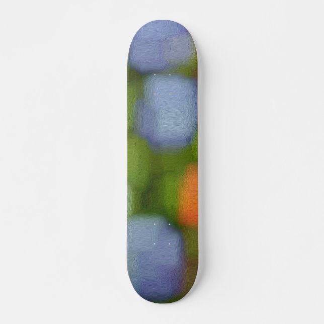 Skate Pintura de Abstrato multicores (Frente)