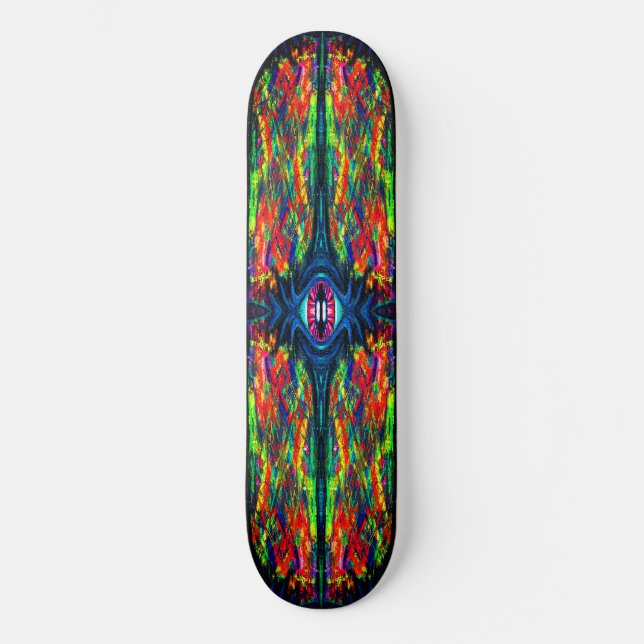 Skate Pintura de Olho Distorcido e Trippy (Frente)