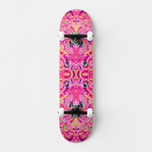 Skate Pintura de redemoinhos abstratos coloridos fofos