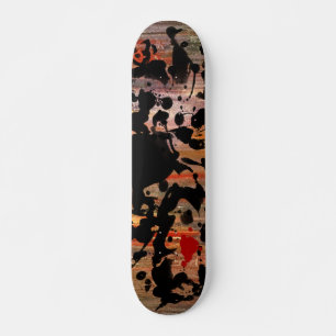 Skate Pintura DE TINTA PRETA do grunge de