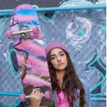 Skate Pintura De Uma Árvore De Flor De Cereja<br><div class="desc">Esta pintura criada por IA em cores brilhantes apresenta uma flor de cereja no Japão histórico.</div>