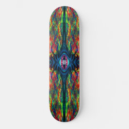 Skate Pintura do Olho Distorcido e Trippy