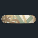 Skate Pintura em mão livre por Norman Wyatt<br><div class="desc">Um original do Norman Wyatt Jr. Pintura à mão livre moderna em tons de terra mudada. Pareceria excelente em uma parede colorida com creme,  um travesseiro de casca de ovo,  ou como um design em uma camisa marrom. Como você personalizará o seu?</div>