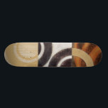 Skate Pintura moderna com Padrões circulares<br><div class="desc">Pintado por Norman Wyatt Jr., esta pintura moderna apresenta padrões circulares multicoloridos em nove quadrados. Bom para uma parede que precisa de arte, assim como alguém que quer praticar a sua arte de atirar!</div>