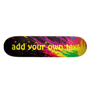 Skate pintura skate-colorida