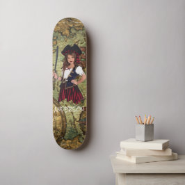 Skate PIRATE GIRL Personalizado