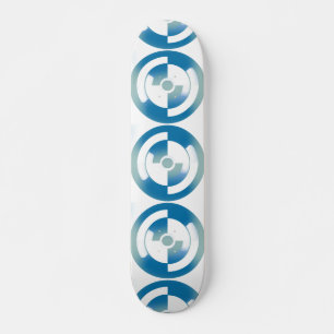 Skate Placa de dispersão com Círculos de Abstrato com 