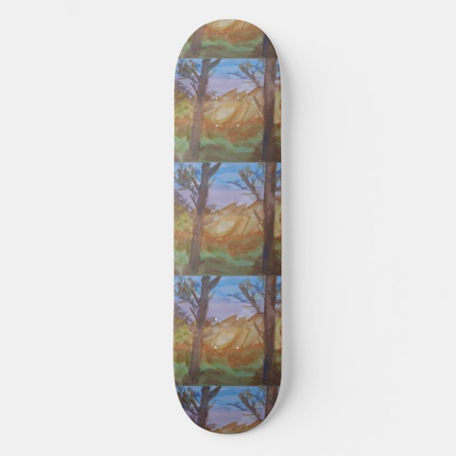 Skate Placa de Pé-Sol (Frente)