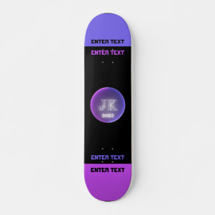 Skate Placa técnica JK 2022 de texto personalizado