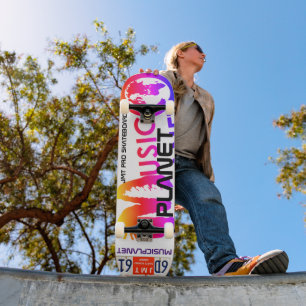 Skate PLANETA MUSICAL Skateboard, 7¾" Deck