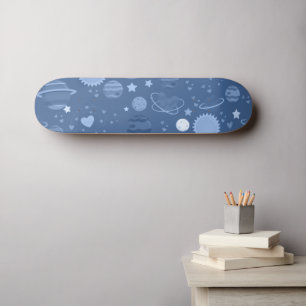 Skate Planetas azuis celestiais
