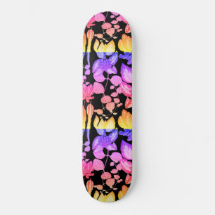 Skate planta de casa padrão arco-íris selva urbana