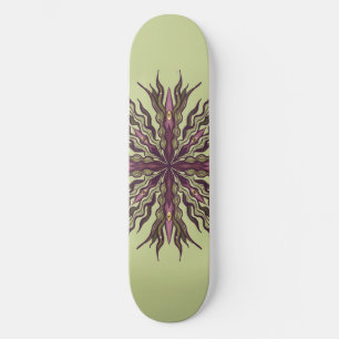 Skate Planta do Olho Psicodélico - Mandala Botânica Surr