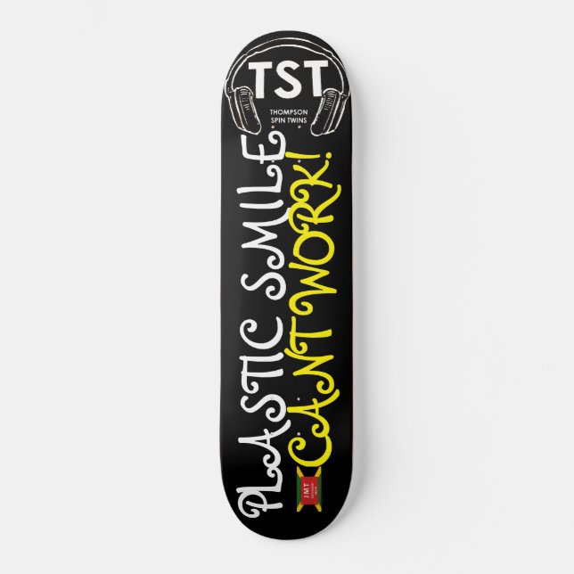 Skate PLÁSTICO SMILE CANT WORK skboard (Frente)