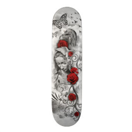 Skate Plataforma caída da fantasia do anjo