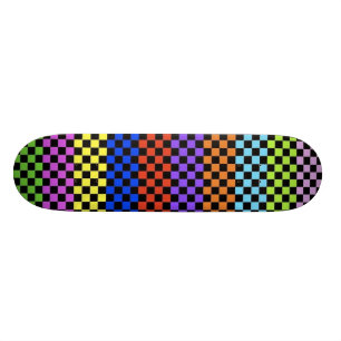 Skate Plataforma Checkered colorida