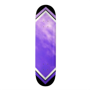 Skate Plataforma customizável preta roxa das nuvens