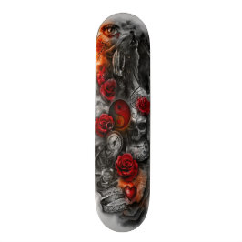 Skate Plataforma da fantasia do crânio do lobo de Yin