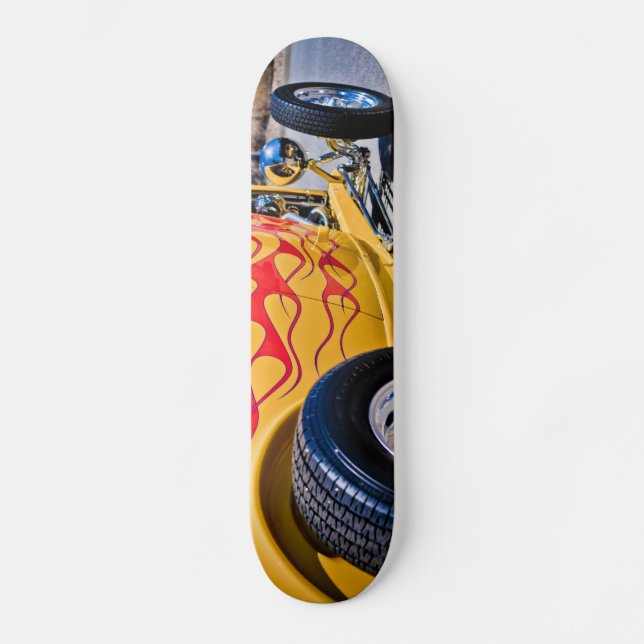 Skate Plataforma de trabalho da chama do hot rod 6 (Frente)