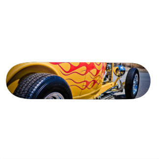 Skate Plataforma de trabalho da chama do hot rod 6