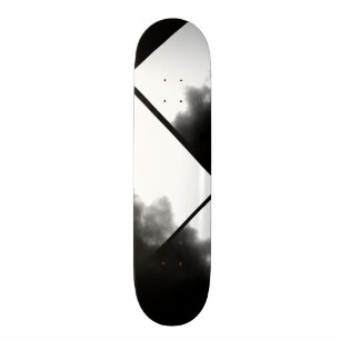Skate Plataforma preto e branco do olhar da tinta