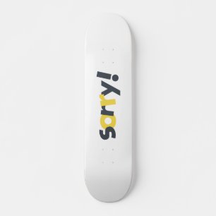 Skate Playful, vibrant, bold, modern design of Sorry
