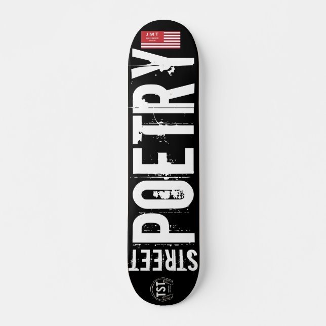 Skate POESIA DE RUA Skateboard, Deck 7¾" (Frente)