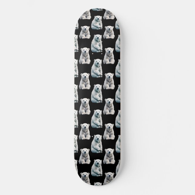 Skate Polar Bear Animal Pattern Design (Frente)