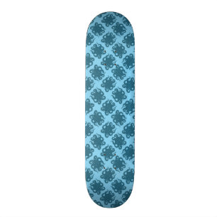 Skate Polvo no teste padrão azul