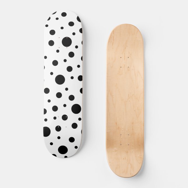 Skate Ponto Preto e Branco Moderno (Frente)