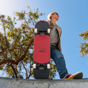 Skate Ponto vermelho simples personalizável