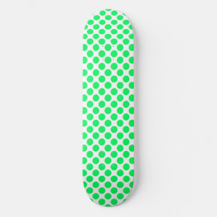 Skate Pontos Brancos Verdes