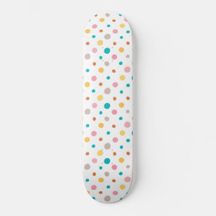 Skate Pontos de Aquarela Multicoloridos